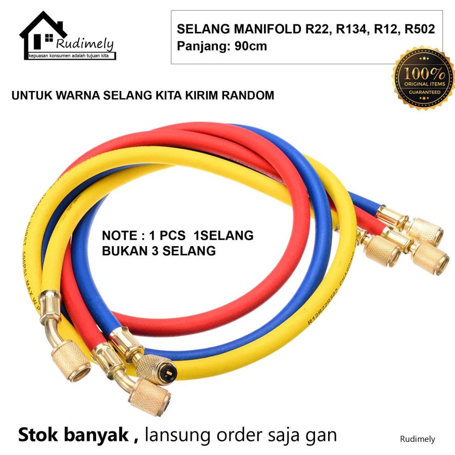 SELANG MANIFOLD R22 R134 R12 R502 90 CM