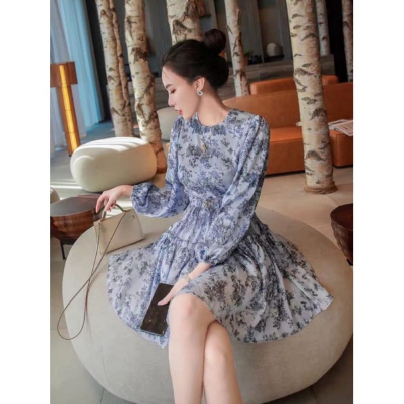 MDLV ~ 1884 WILLOWNA DRESS KOREA DRESS MIDI FLOWER DRESS WANITA DRESS PREMIUM FASHION IMPORT