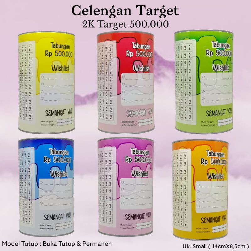 CELENGAN TARGET 2K TARGET 500rb TABUNGAN TARGET MURAH CELENGAN VIRAL CELENGAN BUKA TUTUP HADIAH SOUV
