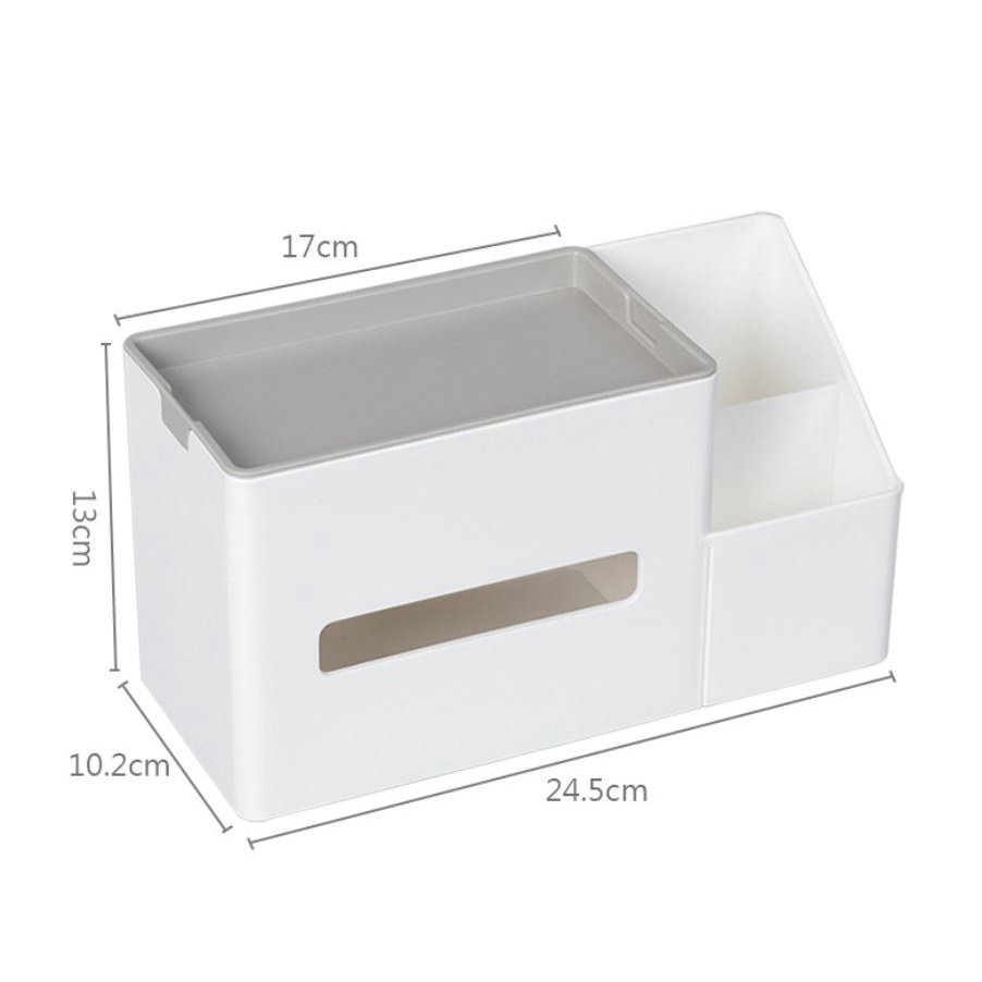 Dekstop Storage Box Organizer Kotak Tempat Makeup Tissue Perhiasan Pulpen