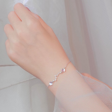 Polaris Bracelet Lucky Seven Star Bracelet Moonstone Girl Bracelet 210807