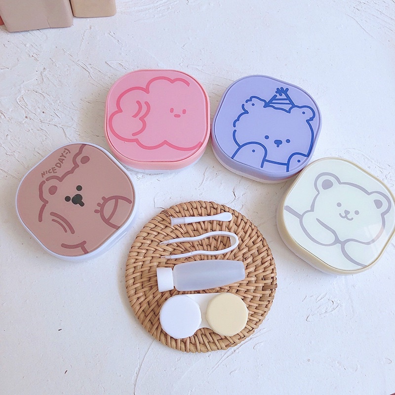 TEMPAT SOFTLENS KAIDA SUPERCUTE JENNIE YITZY SOFTLENS CASE TRAVEL KIT / SOFTLENS BOX/ KOTAK TEMPAT SOFTLENS MINI CUTE