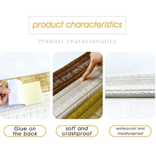 LIST BORDER FOAM / SABUK TEMBOK / LIST WALLFOAM LEBAR 8 CM