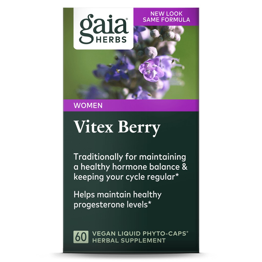 Gaia Herbs Vitex Berry - 60 Veggie Liquid Phyto Caps Women's Health