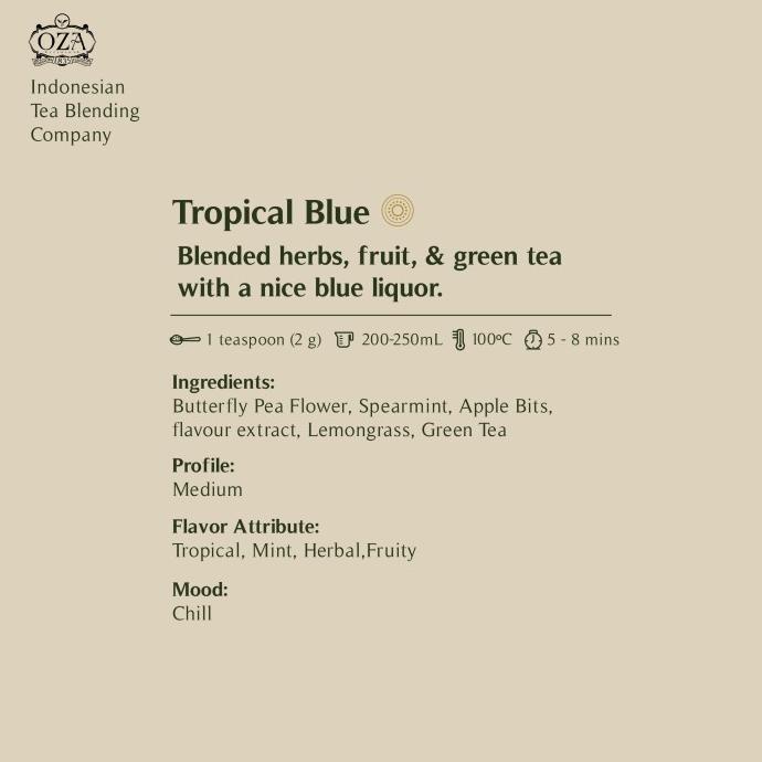 

OZA Tea - Tropical Blue | Herbal Tea | 40 gram (20 cups)