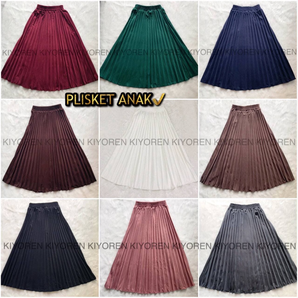 KIYOREN ROK PLISKET ANAK / ROK ANAK PREMIUM / ROK FASHION PART 1