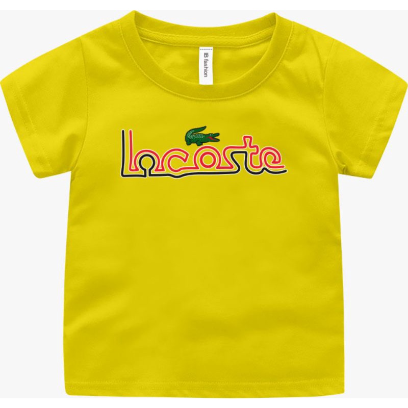 Kaos Anak Unisex Lcoste Baju Oblong Anak umur 2 sampai 10 Tahun T shirt Anak Laki Kaos Anak Cewek