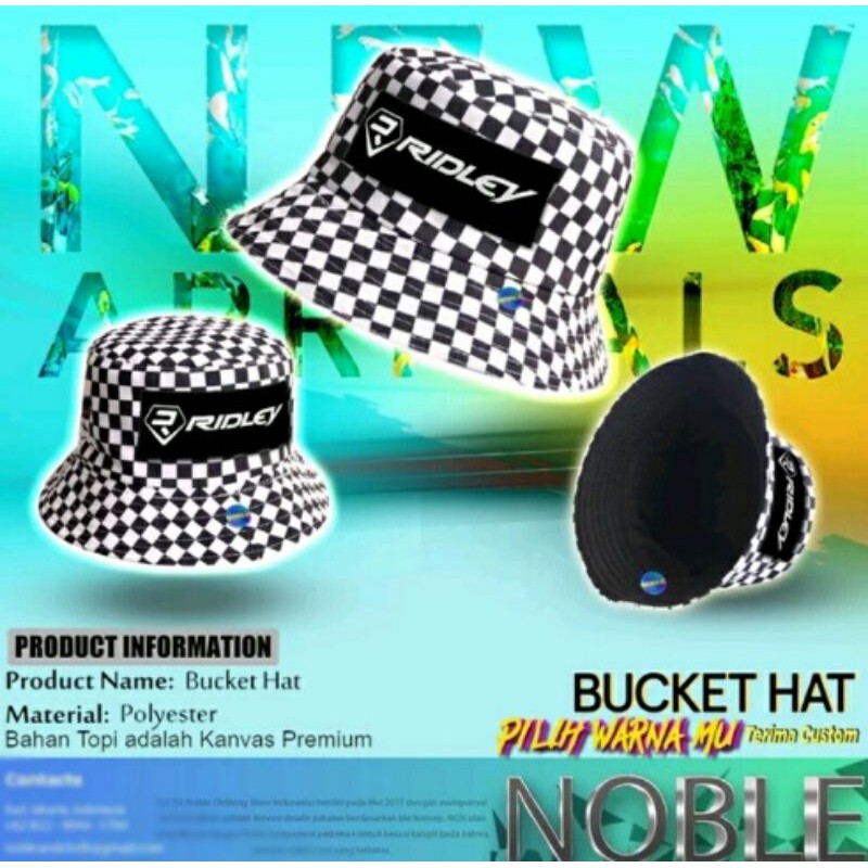 Topi Kupluk Ridley | Topi Sepeda | Bucket Hat Ridley
