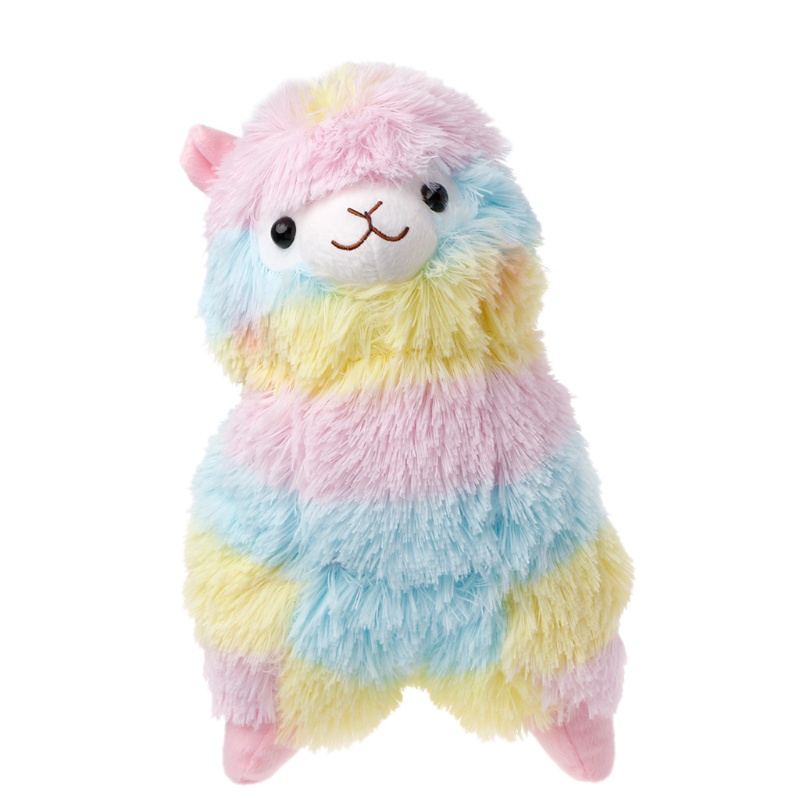 Mary Rainbow Alpaca Plush Toy Lama Untuk Boneka Cotton Stuffed Animal Toys