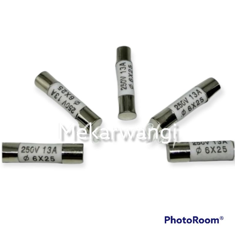 fuse AC keramik 13A 6x25mm /1 dus isi 100pcs