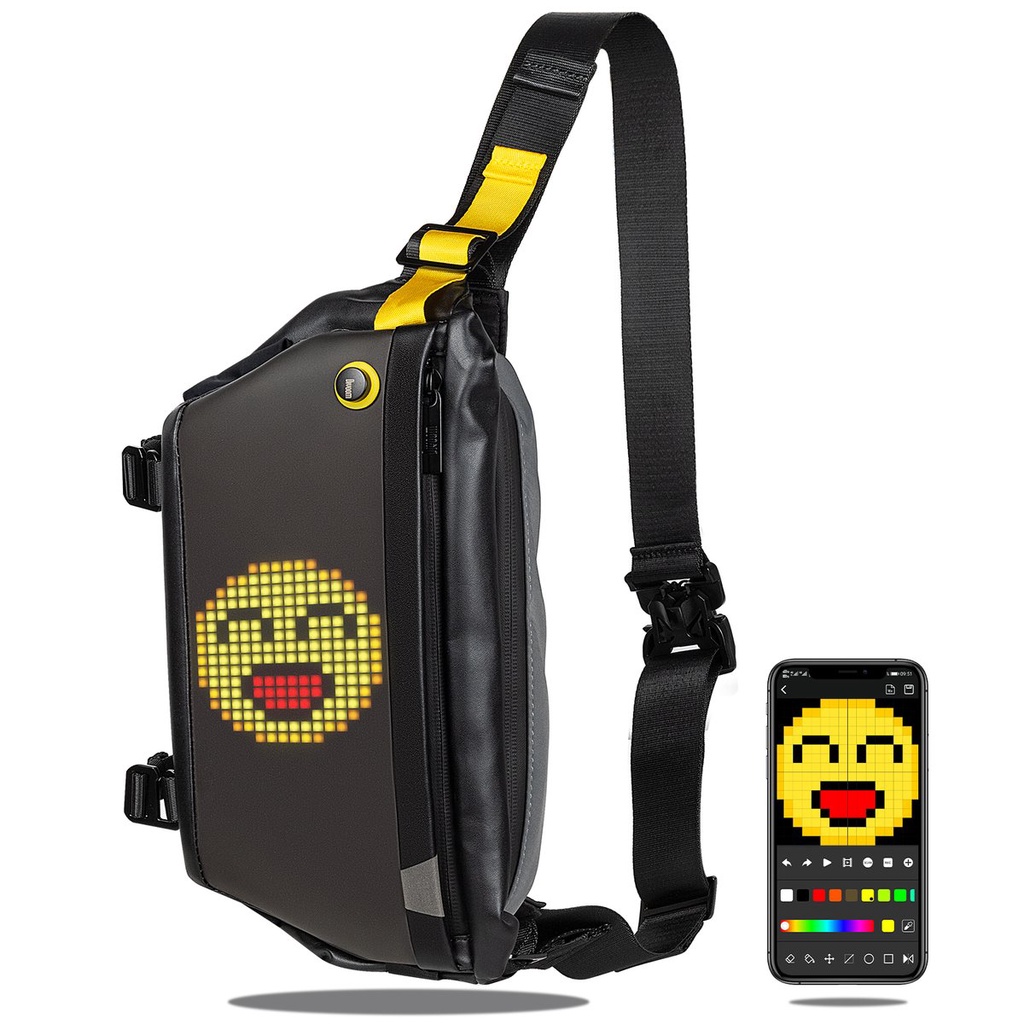 Divoom Pixoo Slingbody Crossbody with LED Pixel Art