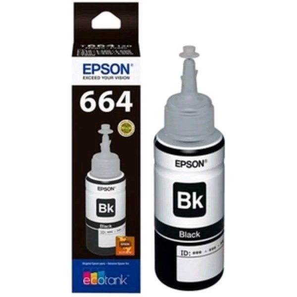 ELEKTRONIK PRINTER TINTA PRINTER EPSON ORIGINAL ASLI 664 T6641 FOR L110 L120 L210