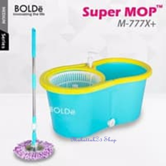 Alat Pel Super Mop BOLDe M-777X+ (Botol + Lubang Drainase)/ Pel Lantai Asli/super mop Bolde