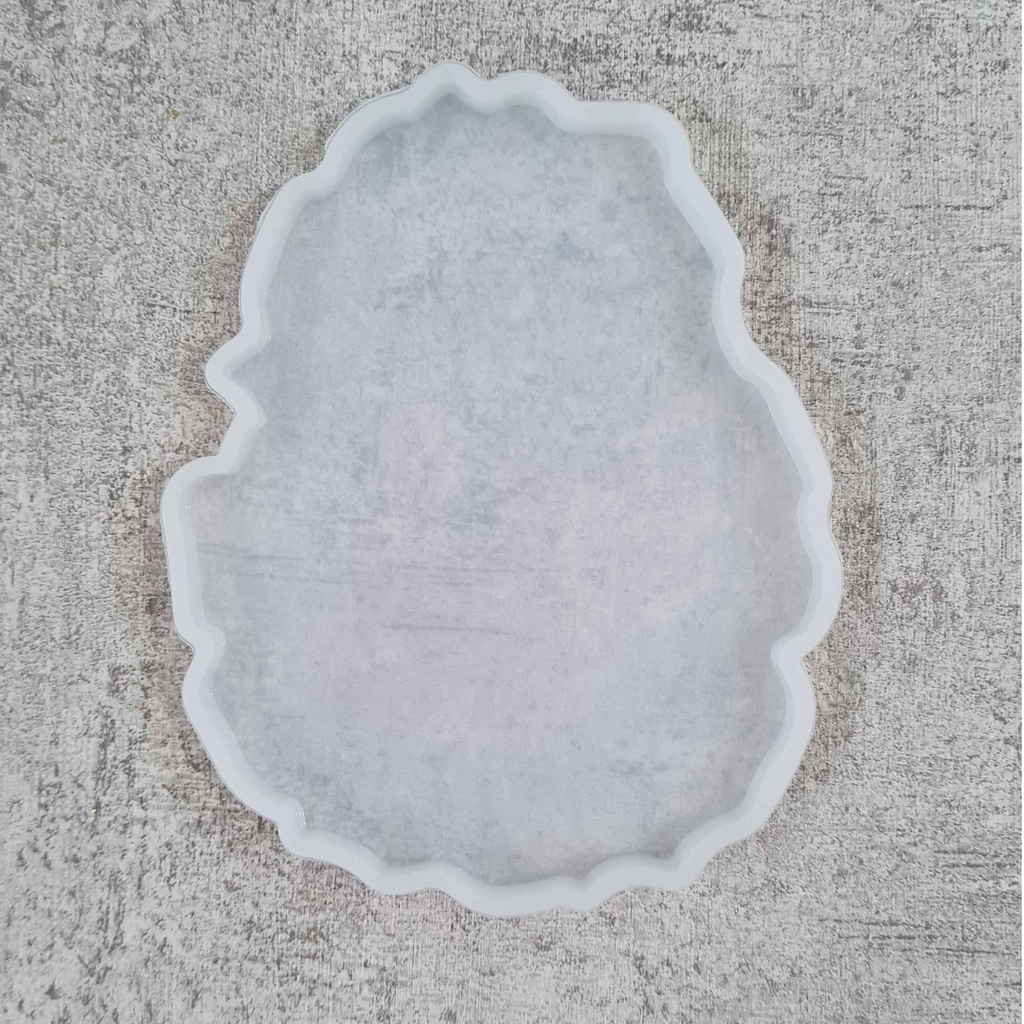 CETAKAN SILIKON MOLD RESIN COASTER Abstract Shape