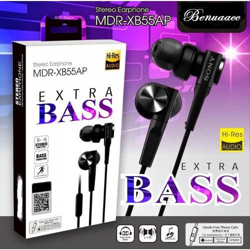 (ba) HF/Handsfree/Headset Model MDR XB55AP Extra Bass Hight Quality