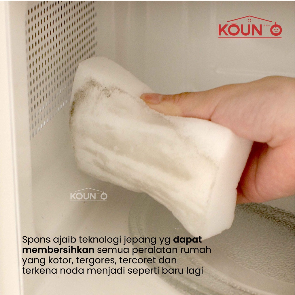 Spon Ajaib Nano Magic Sponge Spons Cuci Piring Spoon Multifungsi Busa Pembersih Serbaguna Spons Ajaib Pembersih Kerak Rub Melamine Cleaner