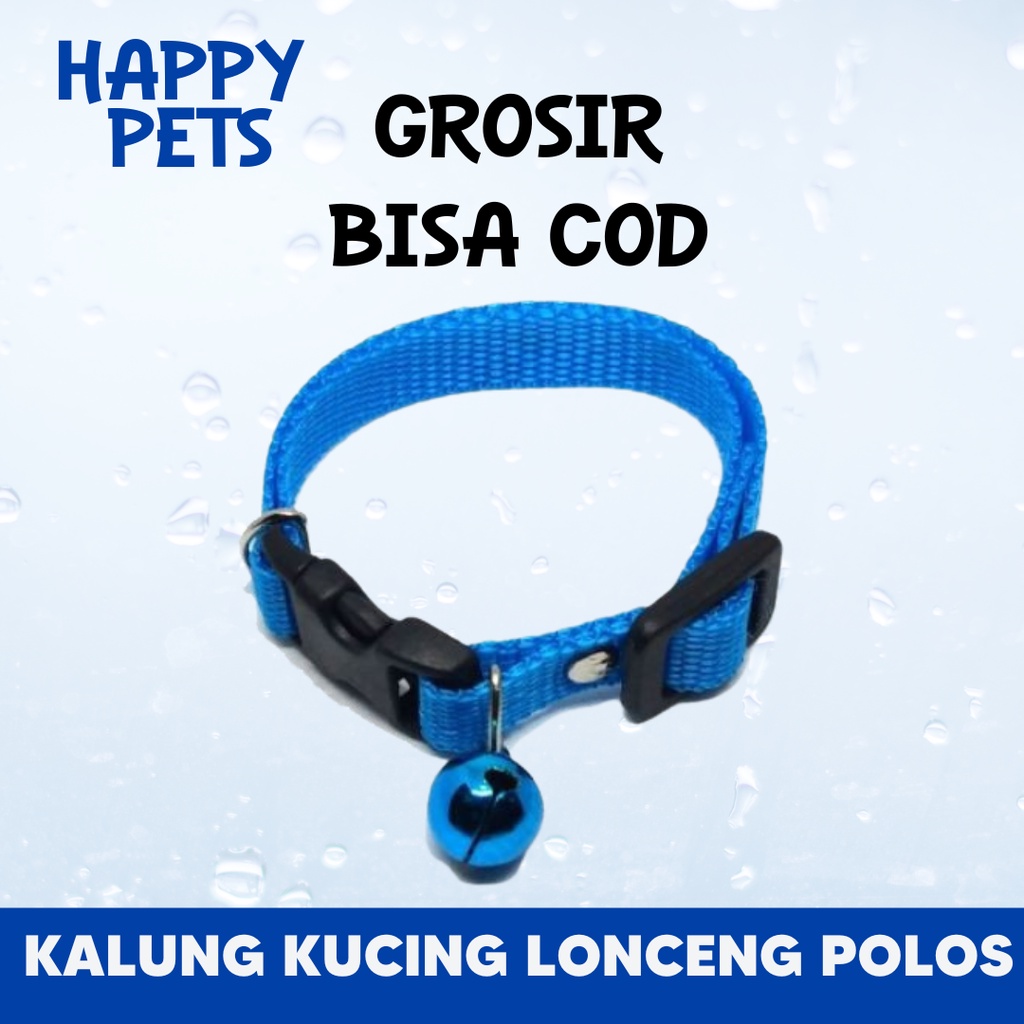 Kalung Lonceng Anjing / Kalung Lonceng Kucing Motif Polos