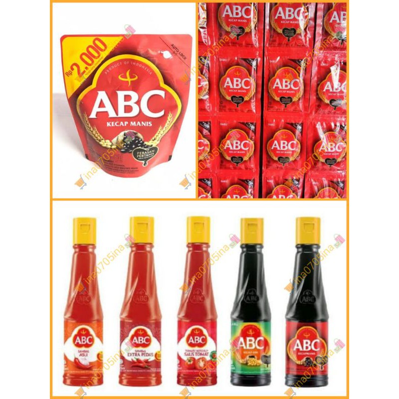 Kecap ABC Botol / Saos Sambal ABC Botol  / Saus Tiram ABC / ABC sambal Asli / ABC Extra Pedas