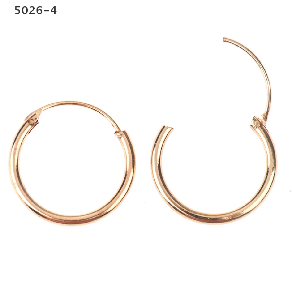 5026-4 3 Pair/Set Fashion Women Girl Simple Round Circle Small Ear Stud Earring  5026-4