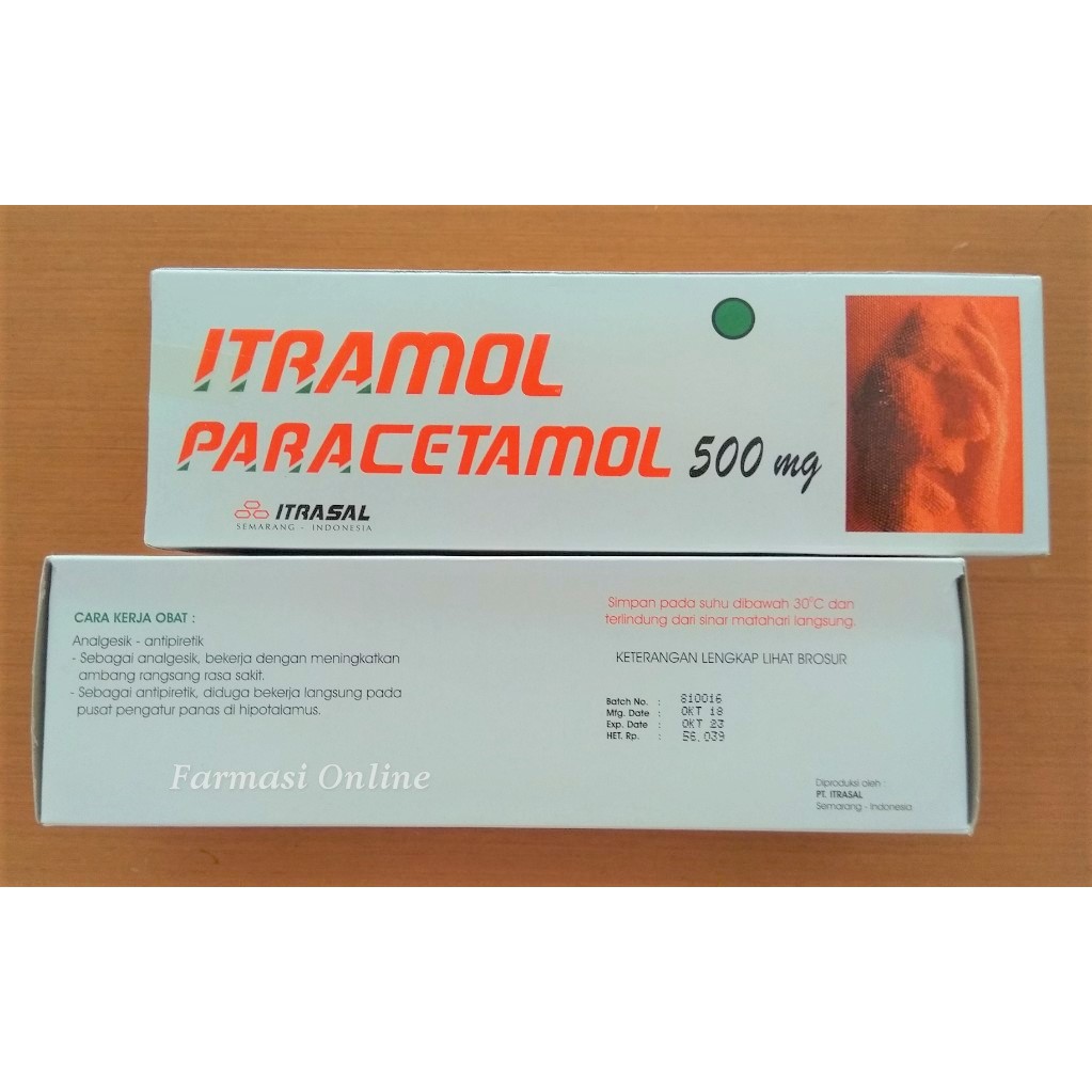 Itramol Paracetamol 500 mg Box 100 Tablet