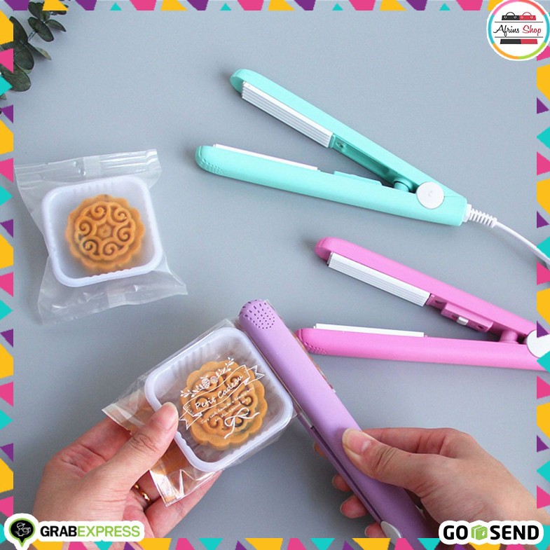 Hand Heat Sealer Plastik Portable Mini 20W Alat Pres Plastik Mini