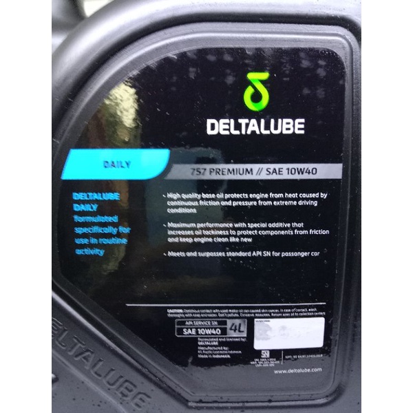 OLI MESIN DELTALUBE DAILY 757 PREMIUM SAE 10W40 4 LITER