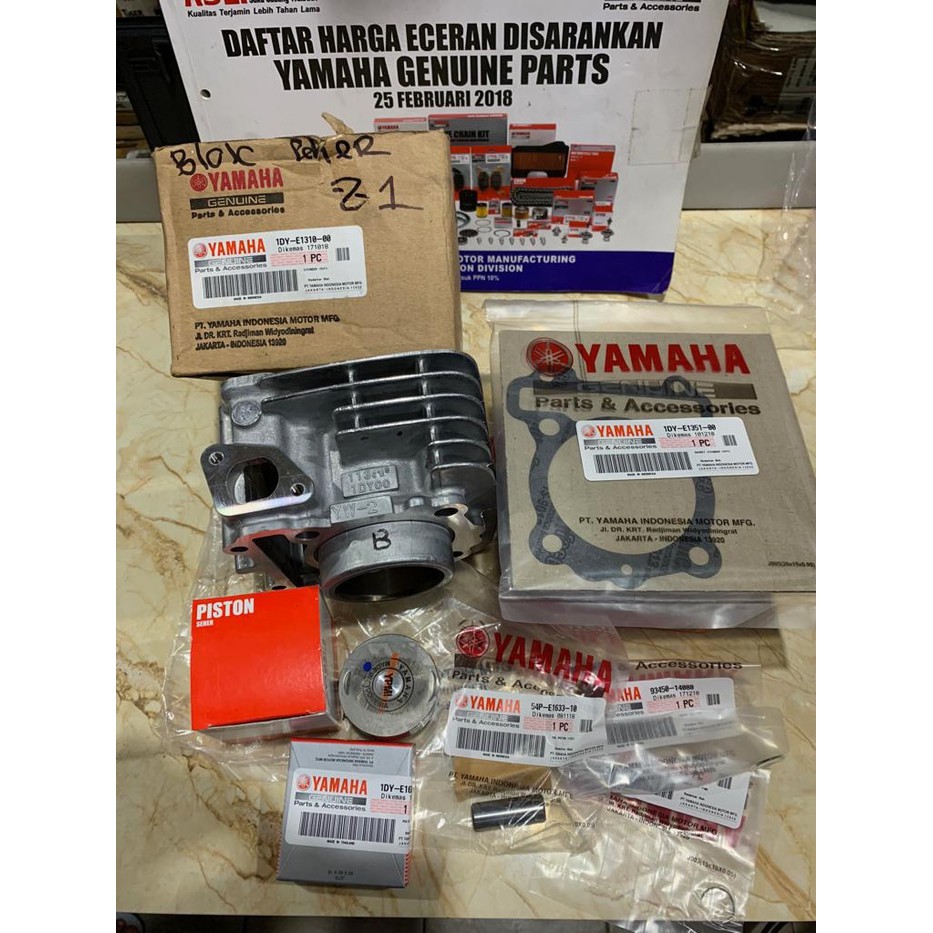 BLOK SEHER BORING PISTON KIT JUPITER Z1 FORCE FI ASLI ORI YAMAHA