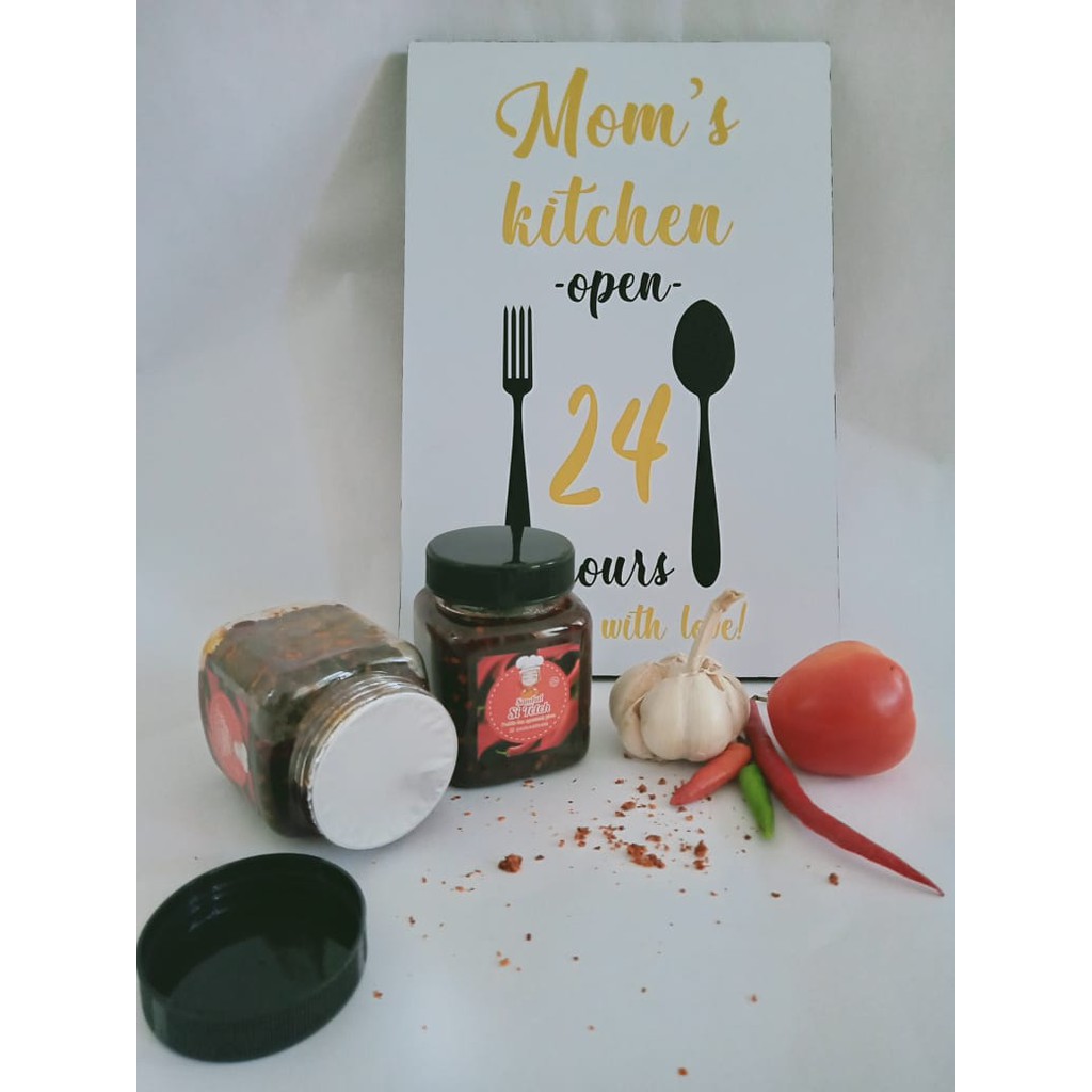 

Sambal Si Teteh Sambal Terasi Sambal Bawang Sambal Teri Sambal Praktis 200 Gr