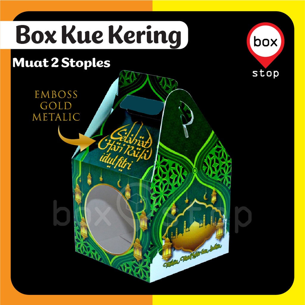 

Dus Kotak Box Kue Kering Lebaran Idul Fitri - Isi 2 BL-1 (HIJAU) (5 pcs)