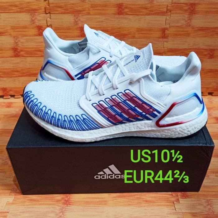 PROMO Original Authentic Sepatu Adidas Ultraboost 20 Putih Biru White