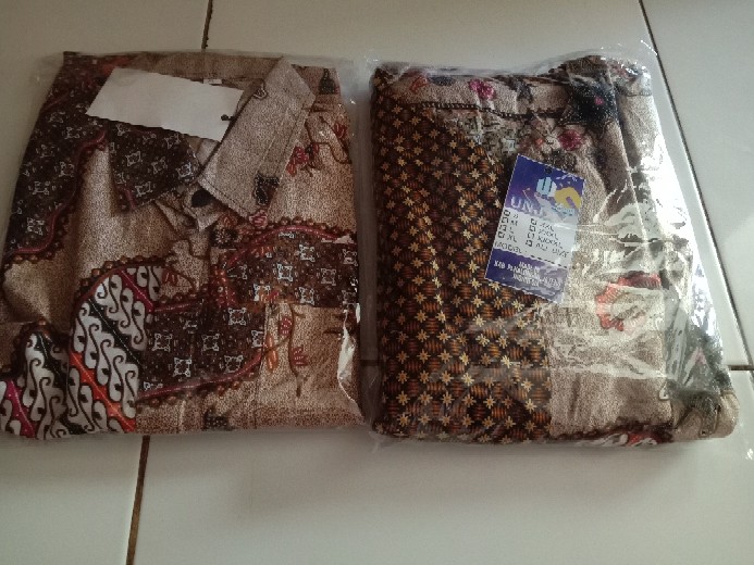 Couple Sekar Jagat Busui Ld 110 120 Gamis Batik Sarimbit Pasangan Kondangan Cantik Jumbo Sragenan