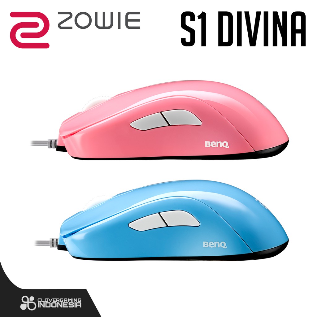 Zowie S1 DIVINA PINK BLUE Mouse for e-Sports - S Series Gaming Mouse