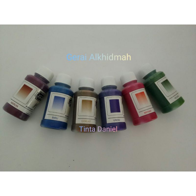 

Paket Tinta Daniel, Tinta Warna Komplet 6 warna