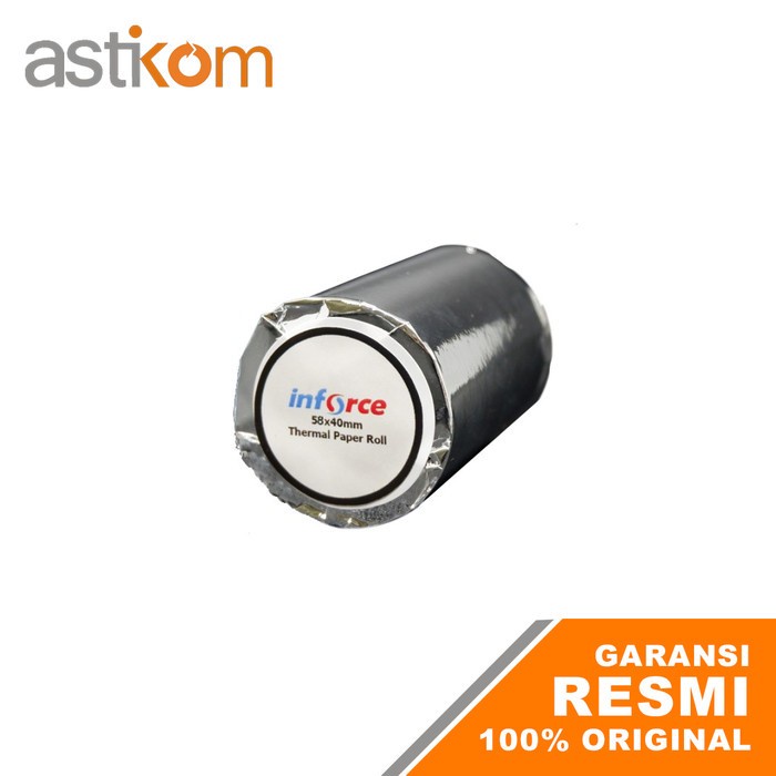 

KERTAS THERMAL 58X40 MM INFORCE PAPER 1 ROLL STRUK NOTA TERMAL 58 40