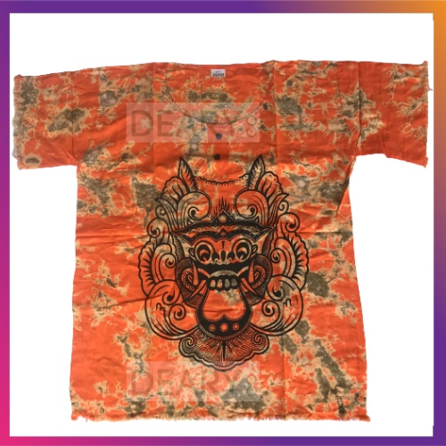 BAJU KAOS BARONG BALI GABLES PRINT PRIA/WANITA UNISEX OLEH OLEH BALI | NIDEARI BALI