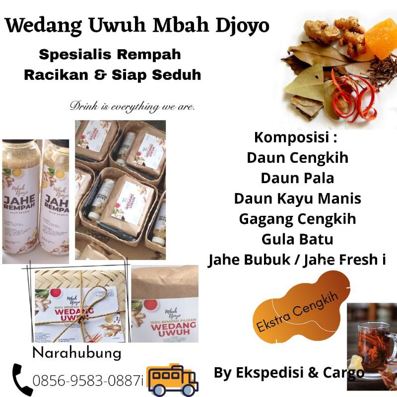 

Paket Wedang Uwuh dan Jahe Rempah siap seduh