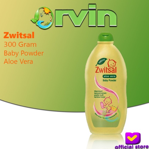 Terlaris Zwitsal Baby Powder Aloe Vera 300gr / Bedak Bayi