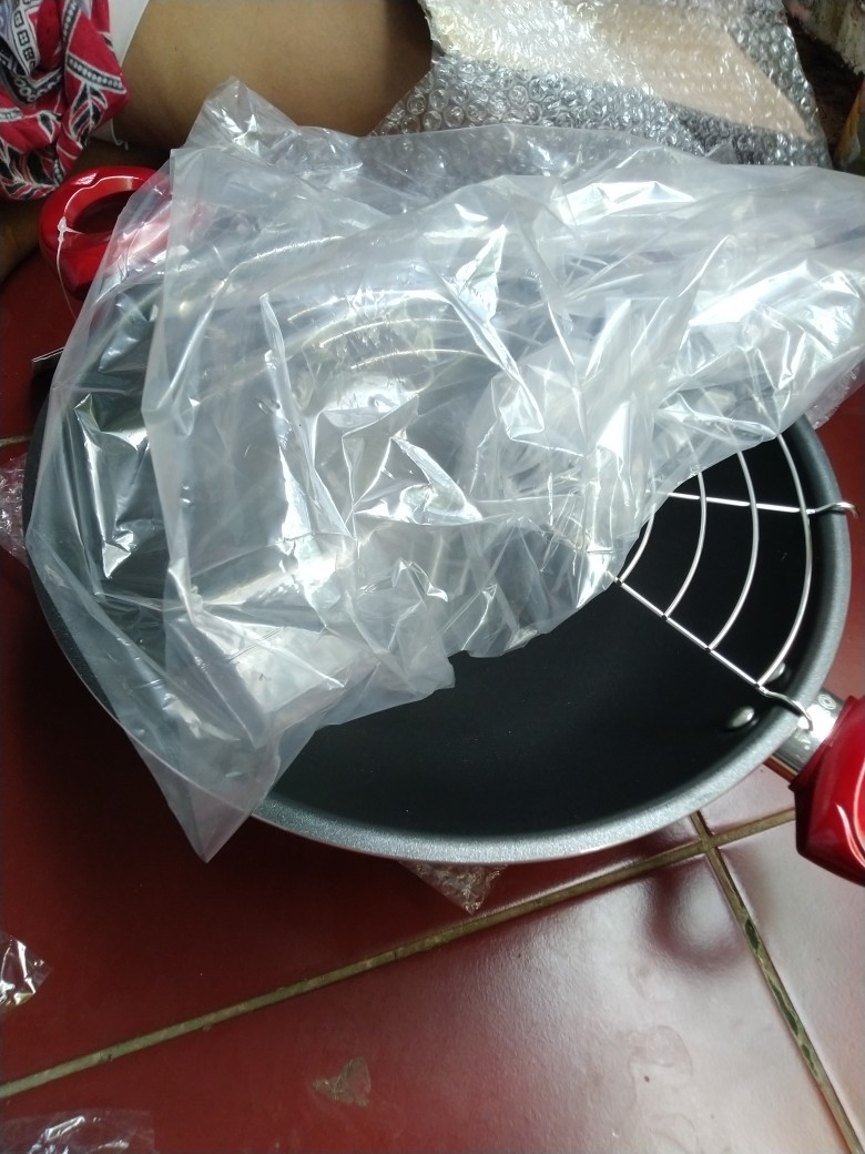 Wajan Tempura / Wajan Set Aluminium Teflon / Wok Set 30cm Supra - Ungu