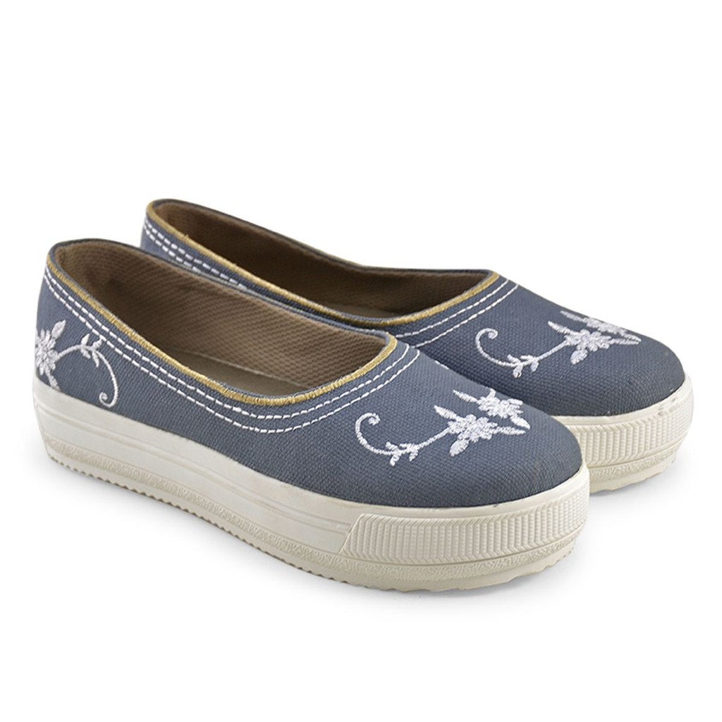 Java Seven - MLY 332 Flat Shoes / Sepatu Flat Wanita ABU murah original cibaduyut keren