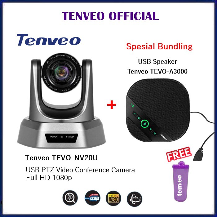 Tenveo Tevo-NV20U + Tevo-A3000 Bundling Video Conference Camera Cam