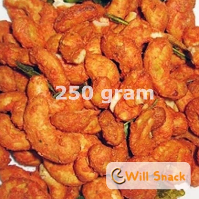

Kacang Mede Thailand Mete Pedas 250 gram 1/4 kg