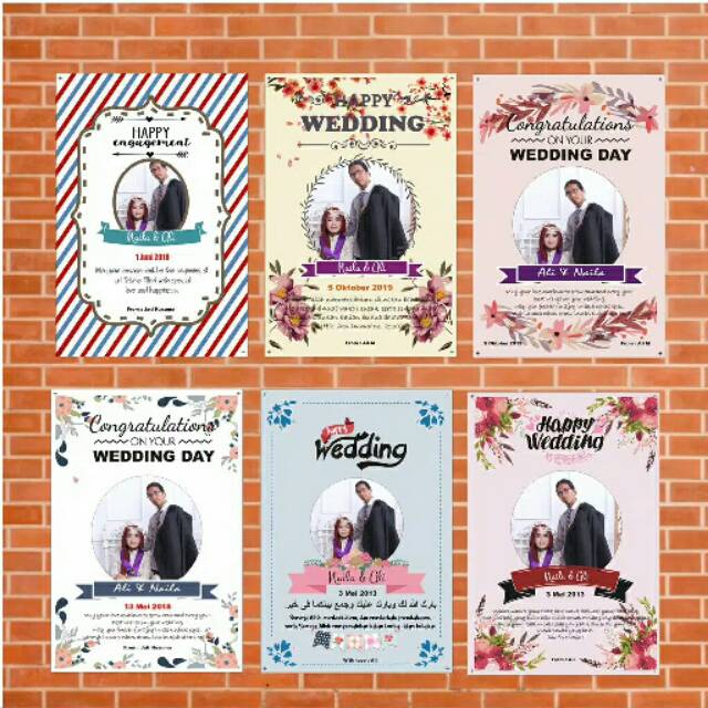 Edit Desain Foto Ulang Tahun, Wedding, Wisuda, Anniversarry, dll