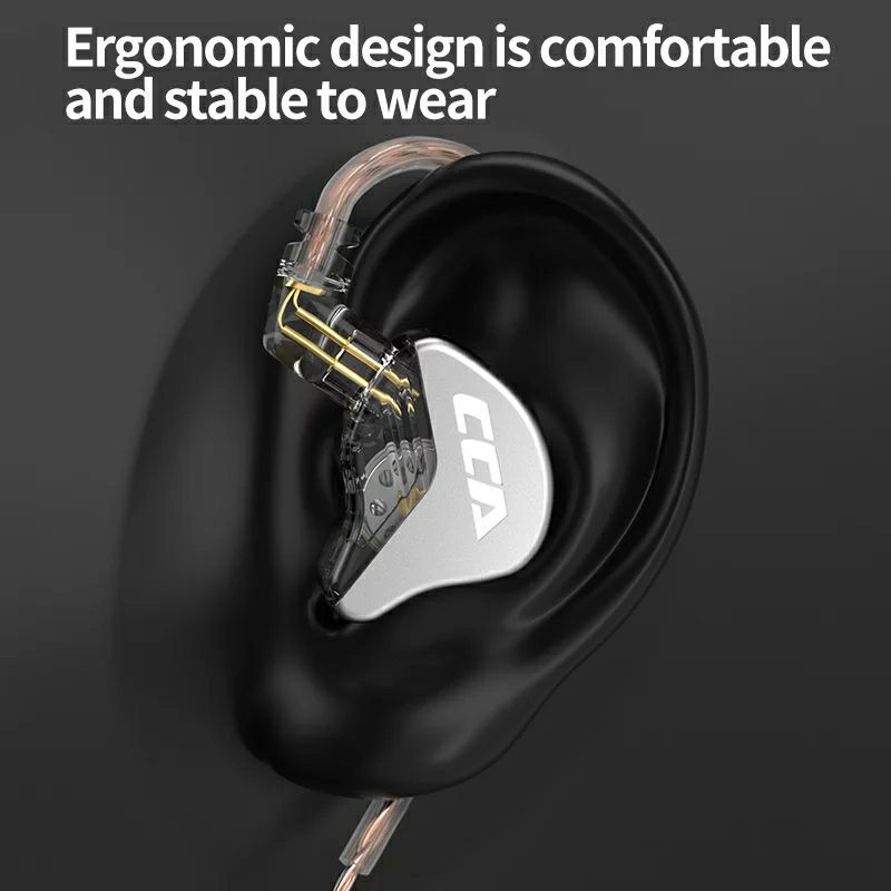 CCA CRA with Mic In Ear Monitor HiFi Headset Noise Cancelling Earphone Upgrade KZ EDX Pro Alt KZ DQ6 ZEX Pro CRN-6