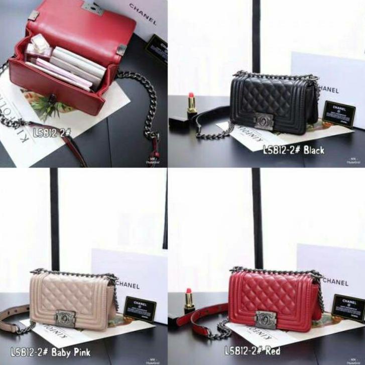 Oke Price.. TAS IMPORT BOY SMALL FREE BOX LAMBSKYN MIRROR FLAP BRANDEN PREMIUM BATAM HANDBAG SUPER S