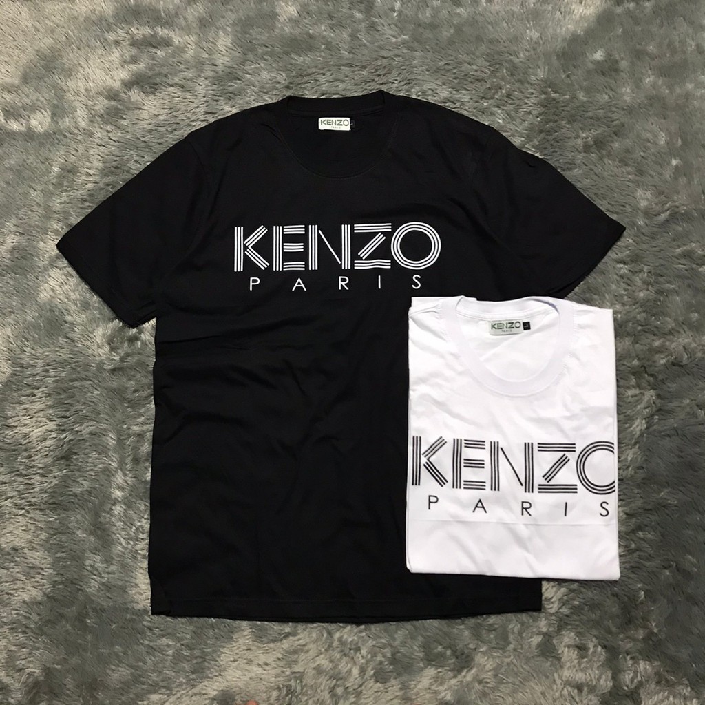 KAOS TSHIRT KENZO PARIS FONT ONE COLOR HIGH MIRROR QUALITY TERLARIS