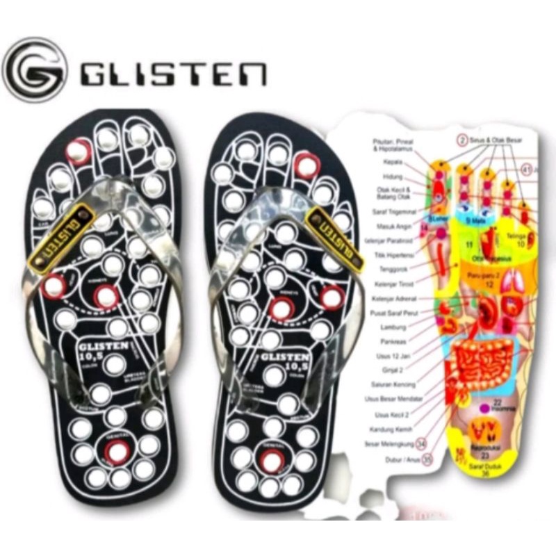 Sandal Kesehatan Glisten Sandal Rematik Jepit