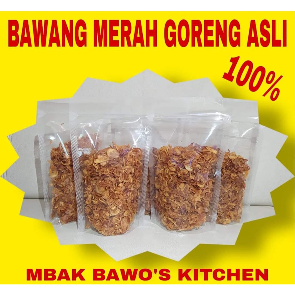 

Mbak bawo's Bawang goreng asli tanpa campuran 100 gr