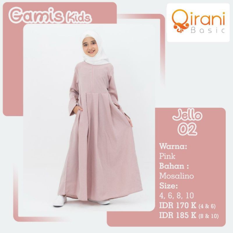 BAJU MUSLIM ANAK QIRANI JELLO