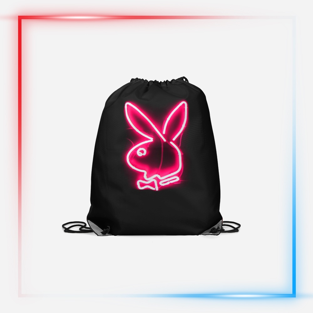 String Bag / Tas Serut Fullprint 3D NEON PLAYBOY