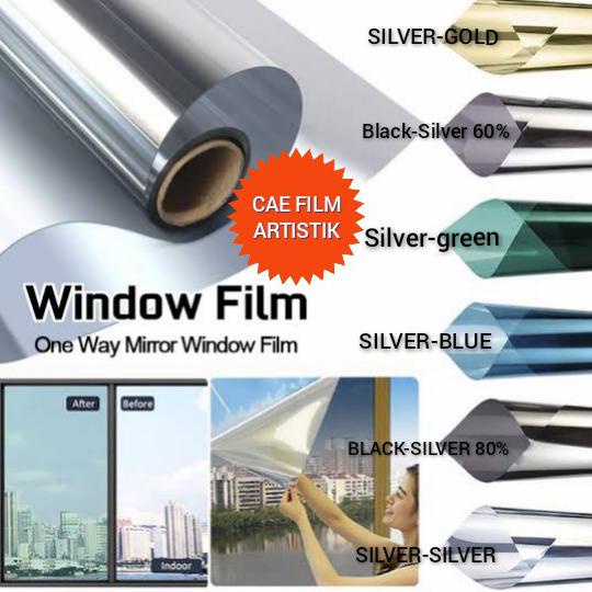 KACA FILM ONE WAY,STIKER KACA MOTIF,STICKER KACA,STIKER KACA FILM - BLACK-BLACK